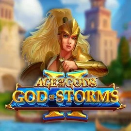 Age Of The Gods: God Of Storms 2 by Playtech, showcased at lyra-bet-casino.com – game logo