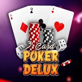 Three Card Poker Delux casino game by Urgent Games – featured logo at Lyra Bet Casino